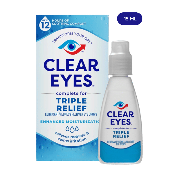 Clear Eyes Triple Action Redness Relief | Oogdruppels